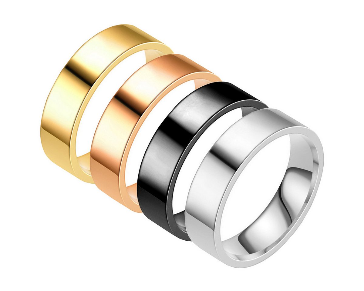 Taffstyle Fingerring Partnerring Edelstahl Fingerring Freundschaftsring Unisex Ring 6mm (Partnerring Ehering Trauring Hochzeitsring), Herren Damen Freundschaftr – Bild 2 von 3