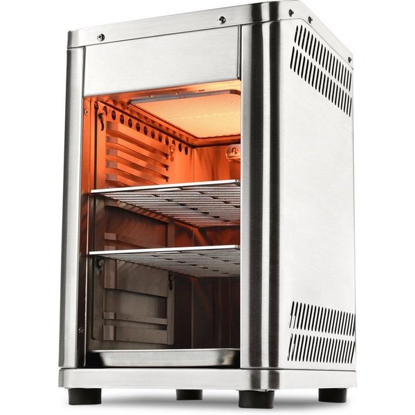 TAINO Gasgrill, Oberhitzegrill, bis 800°C, Grillrost aus Edelstahl, mit Auffangschale