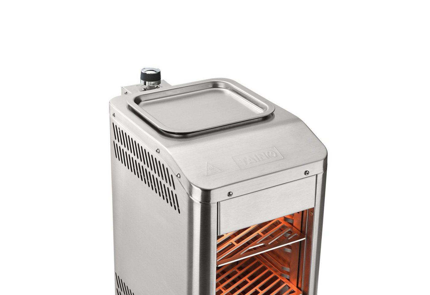 TAINO Gasgrill, Oberhitzegrill, bis 800°C, Grillrost aus Edelstahl, mit Auffangschale – Bild 4 von 5