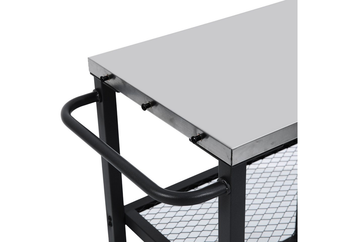 TAINO Gasgrill, NETIS Grillwagen, Grilltisch, Servierwagen, mit 4 Rollen – Bild 5 von 5