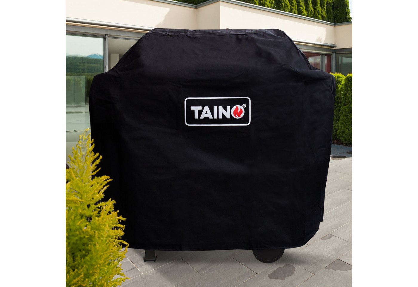 TAINO Grill-Schutzhülle BASIC Gasgrill Serie (1-St), Wetterfest, Universal, Oxford Gewebe, 142x52x94cm (BxTxH) – Bild 2 von 5