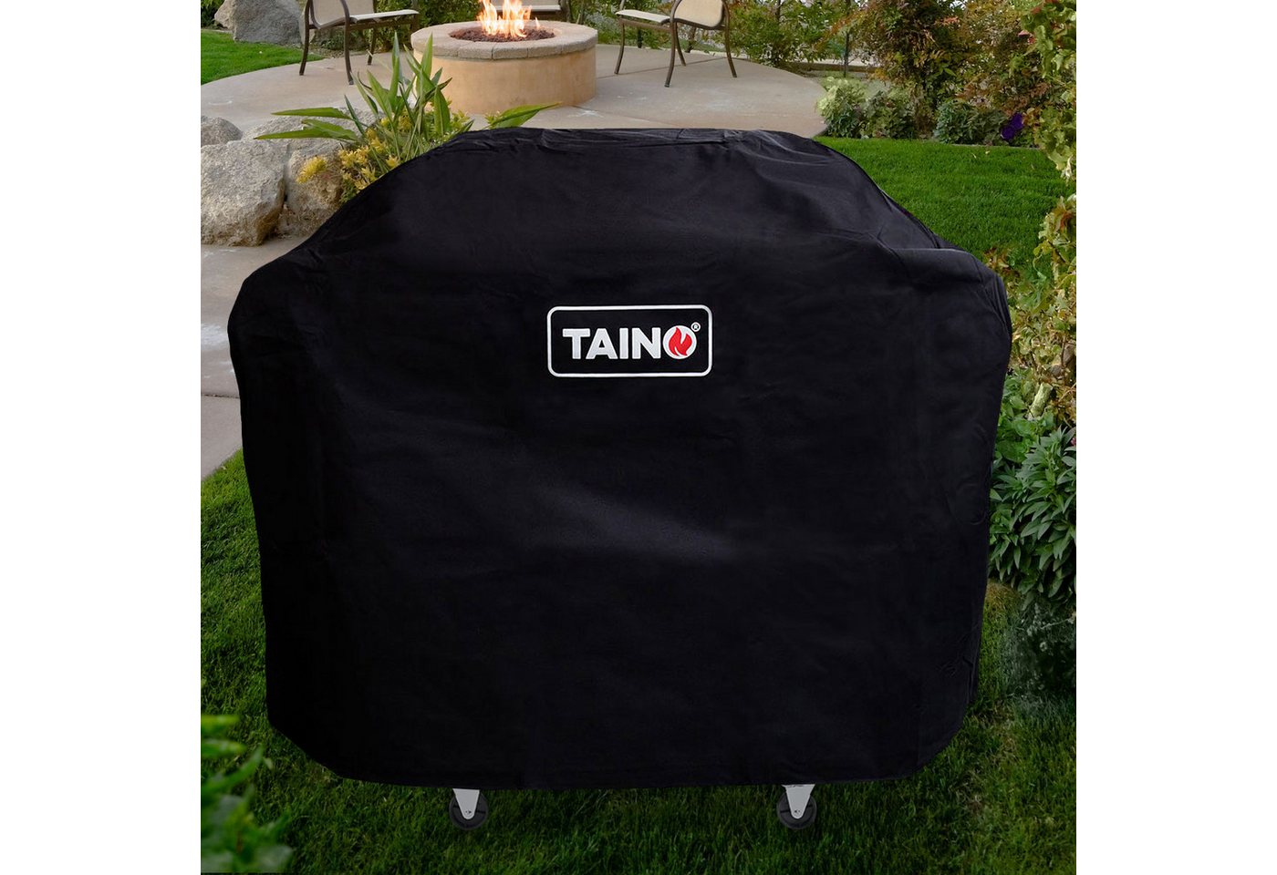 TAINO Grillabdeckhaube RED 4+1 Abdeckhaube, Wetterschutz, Universell, Oxford Gewebe, 130x47x115cm (BxTxH) – Bild 2 von 5