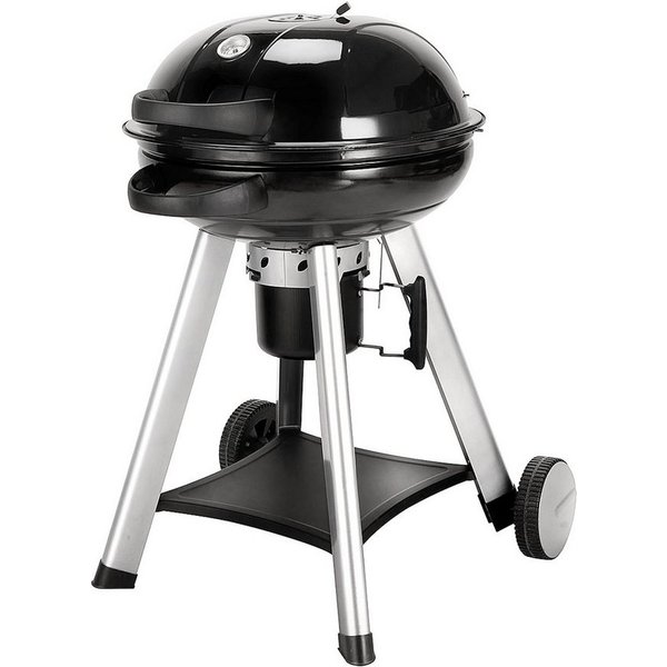 TAINO Holzkohlegrill, Kann mühelos auf- und zugeklappt werden, mit Warmhalterost