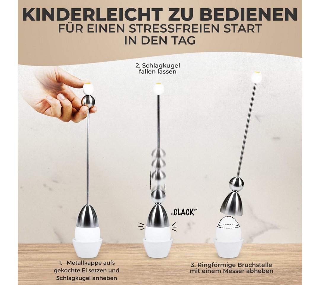 Take2 Germany Eierköpfer Sonderedition Frühstücksei, Eierschalensollbruchstellenverursacher, CLACK - DAS ORIGINAL – Bild 2 von 5