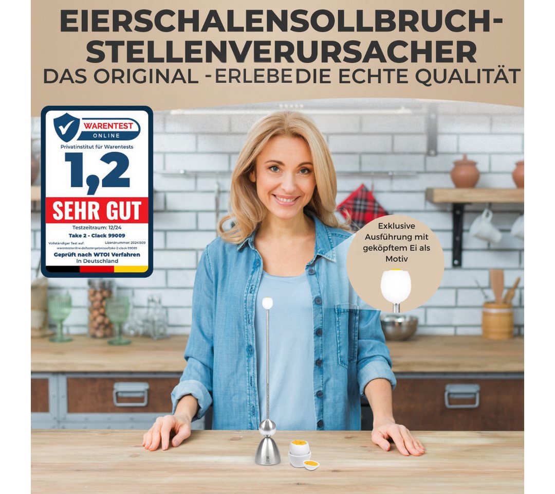 Take2 Germany Eierköpfer Sonderedition Frühstücksei, Eierschalensollbruchstellenverursacher, CLACK - DAS ORIGINAL – Bild 4 von 5