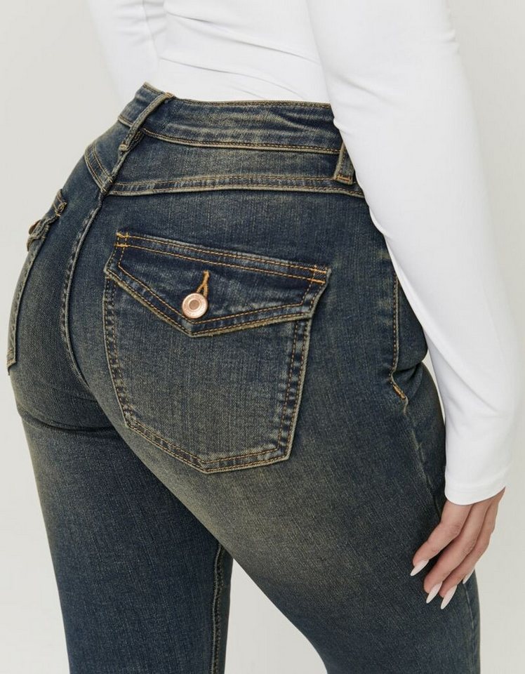 Tally Weijl Bootcut-Jeans SPADEBOOTY Baumwollmischung, Mid Waist – Bild 2 von 5