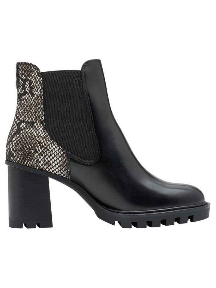 Tamaris ANTIshokk, TOUCH-IT aus Leder Blockabsatz Chelseaboots ANTIshokk – Bild 3 von 5