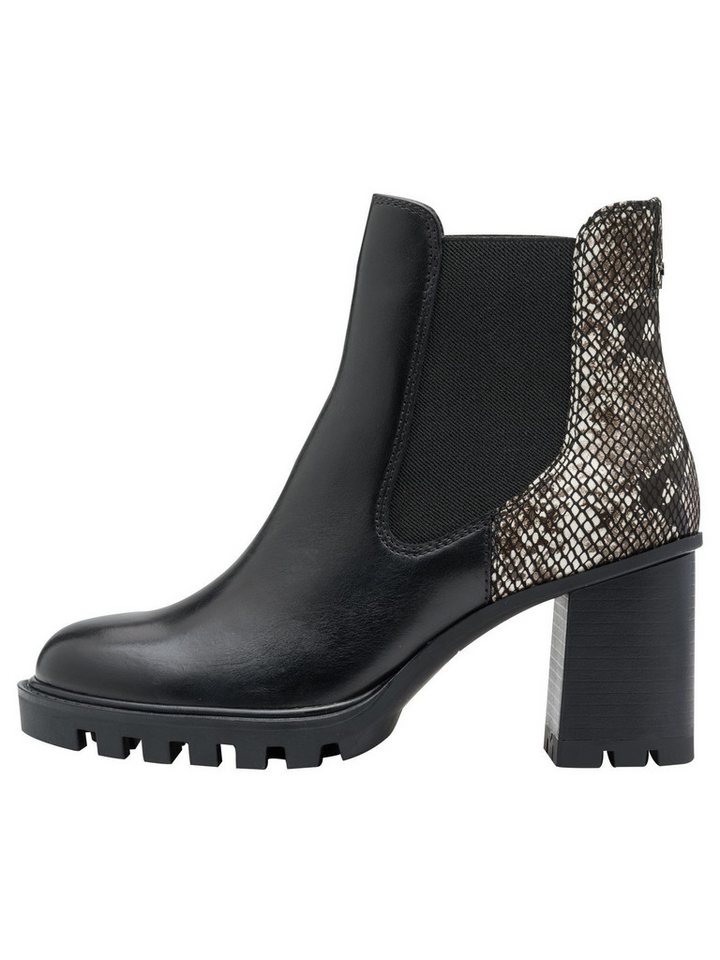 Tamaris ANTIshokk, TOUCH-IT aus Leder Blockabsatz Chelseaboots ANTIshokk – Bild 4 von 5