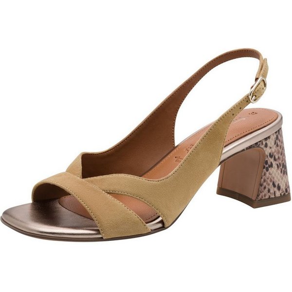 Tamaris ANTIslide, TOUCH-IT, ANTIshokk aus Leder Sandalette ANTIslide
