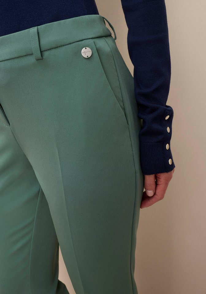 Tamaris Anzughose mit schlanker Passform mit elastischem Bund in Trendfarben - mit passendem Blazer – Bild 3 von 5