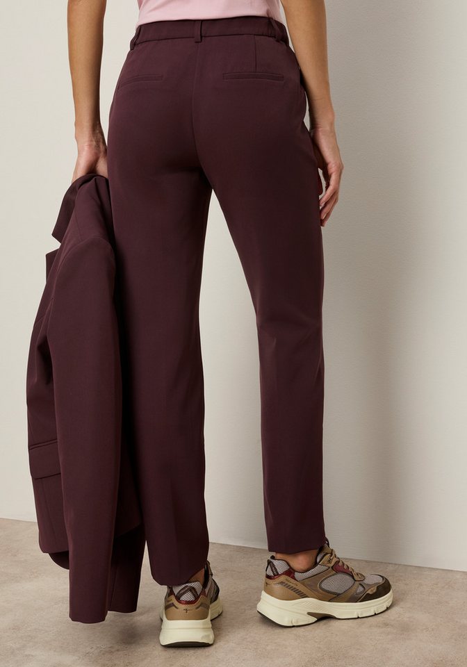 Tamaris Anzughose mit schlanker Passform mit elastischem Bund in Trendfarben - mit passendem Blazer – Bild 2 von 5