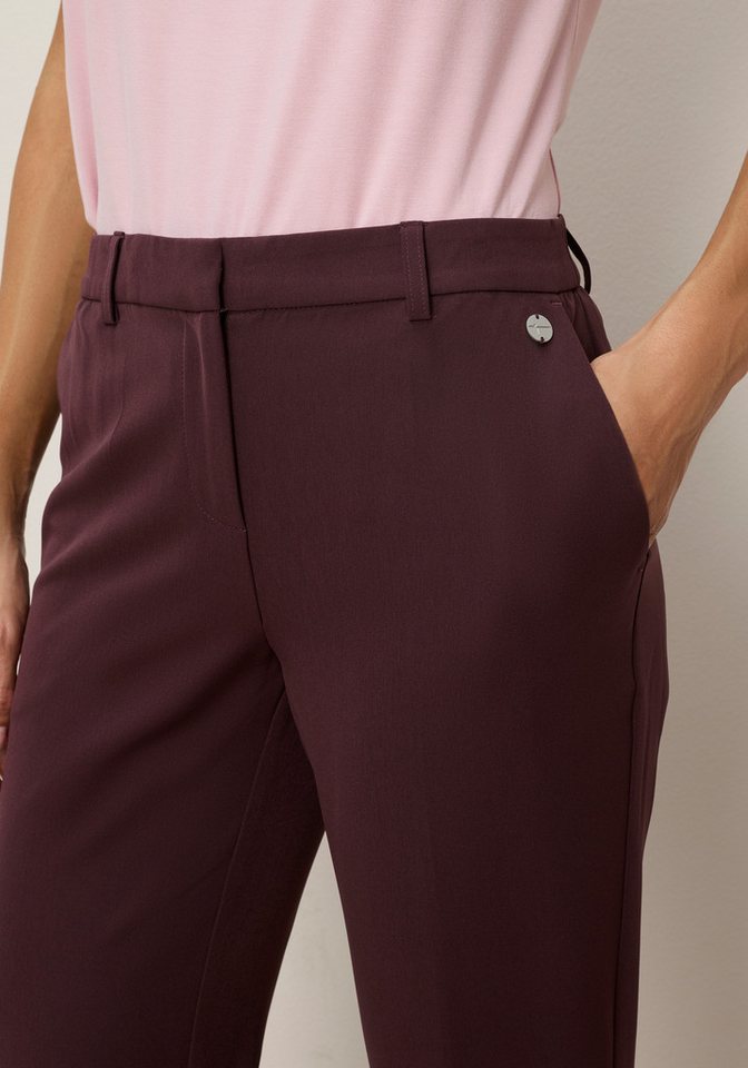 Tamaris Anzughose mit schlanker Passform mit elastischem Bund in Trendfarben - mit passendem Blazer – Bild 3 von 5