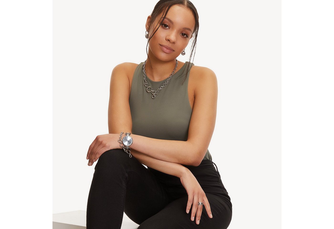 Tamaris Armband Chunky Chain Edelstahl – Bild 3 von 3