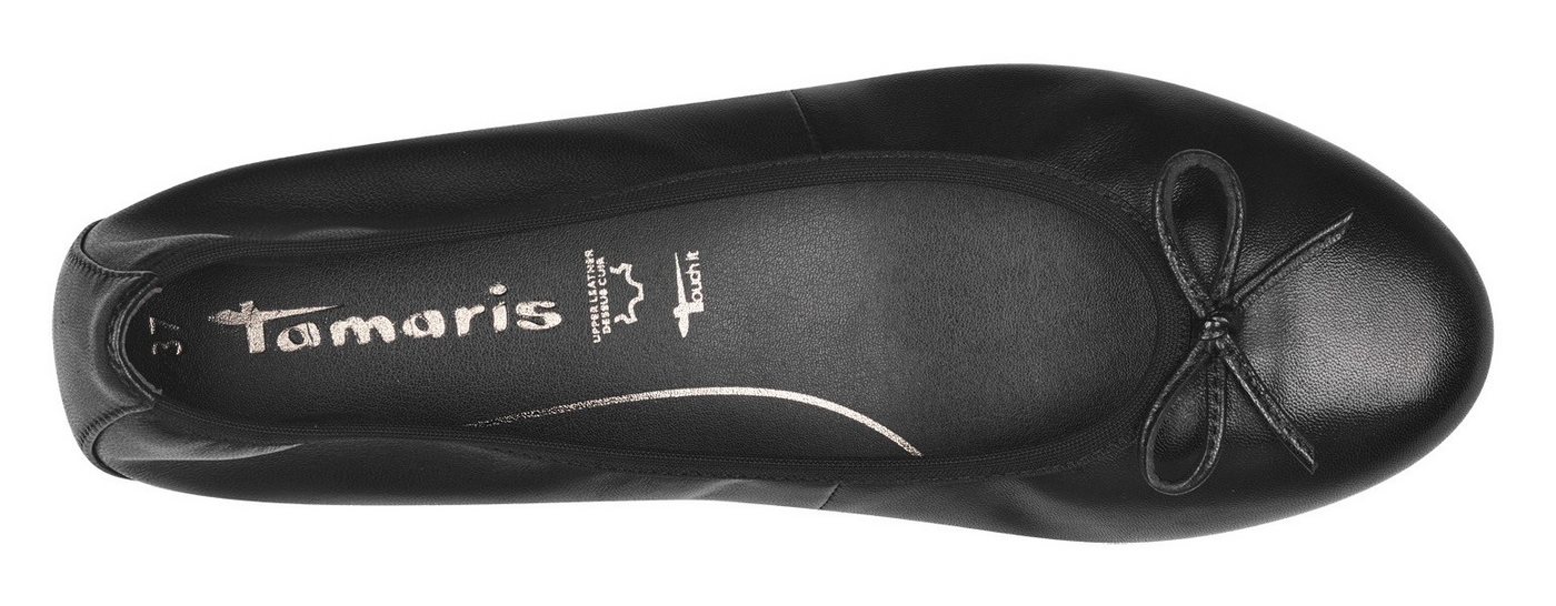 Tamaris Ballerina Flats, Slipper, Businessschuh mit dekorativer Schleife – Bild 5 von 5