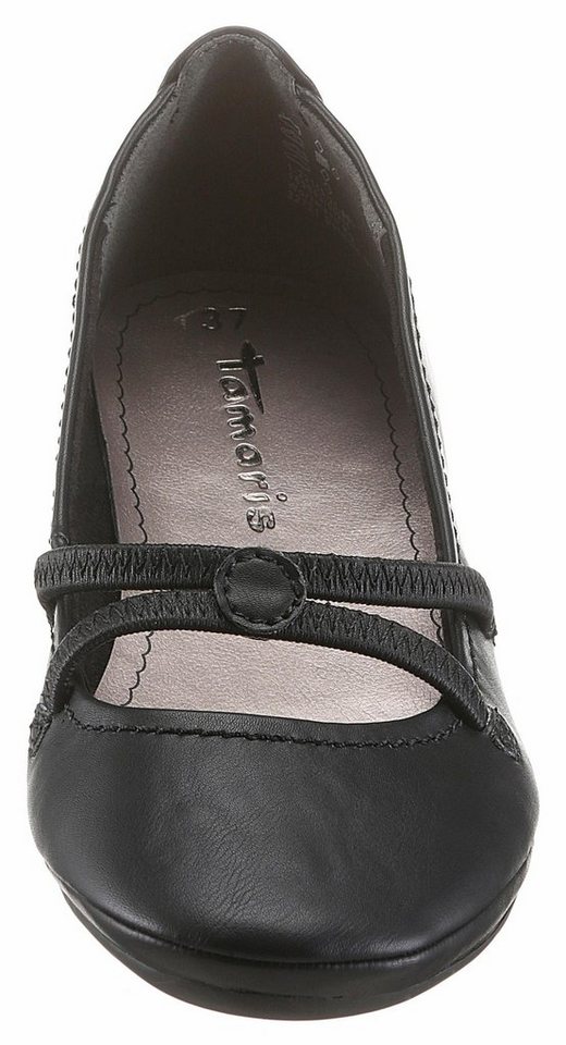 Tamaris Ballerina Flats, Festtagsmode, Slipper mit Gummizugriemchen – Bild 4 von 5