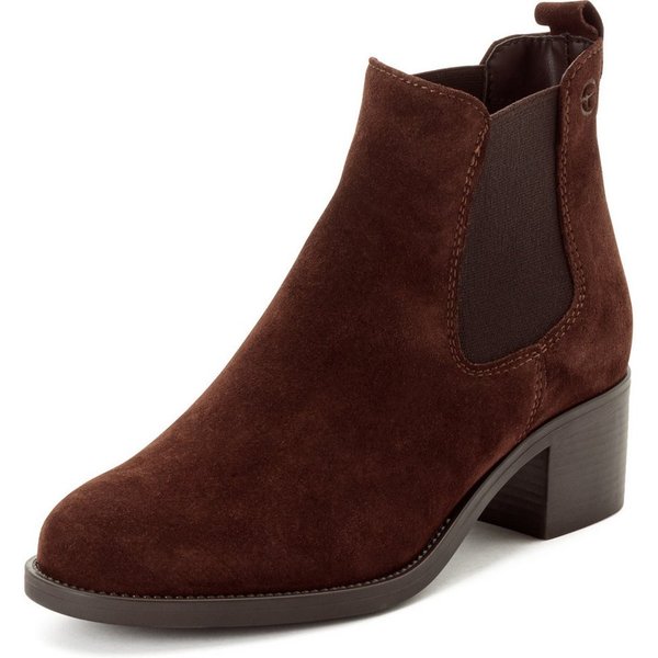 Tamaris Chelseaboots Blockabsatz, Stiefelette, Businessschuh in schmaler Form
