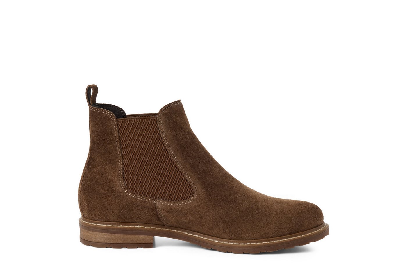 Tamaris Chelseaboots Blockabsatz, Stiefelette mit Anziehlasche, schmale Form – Bild 2 von 5