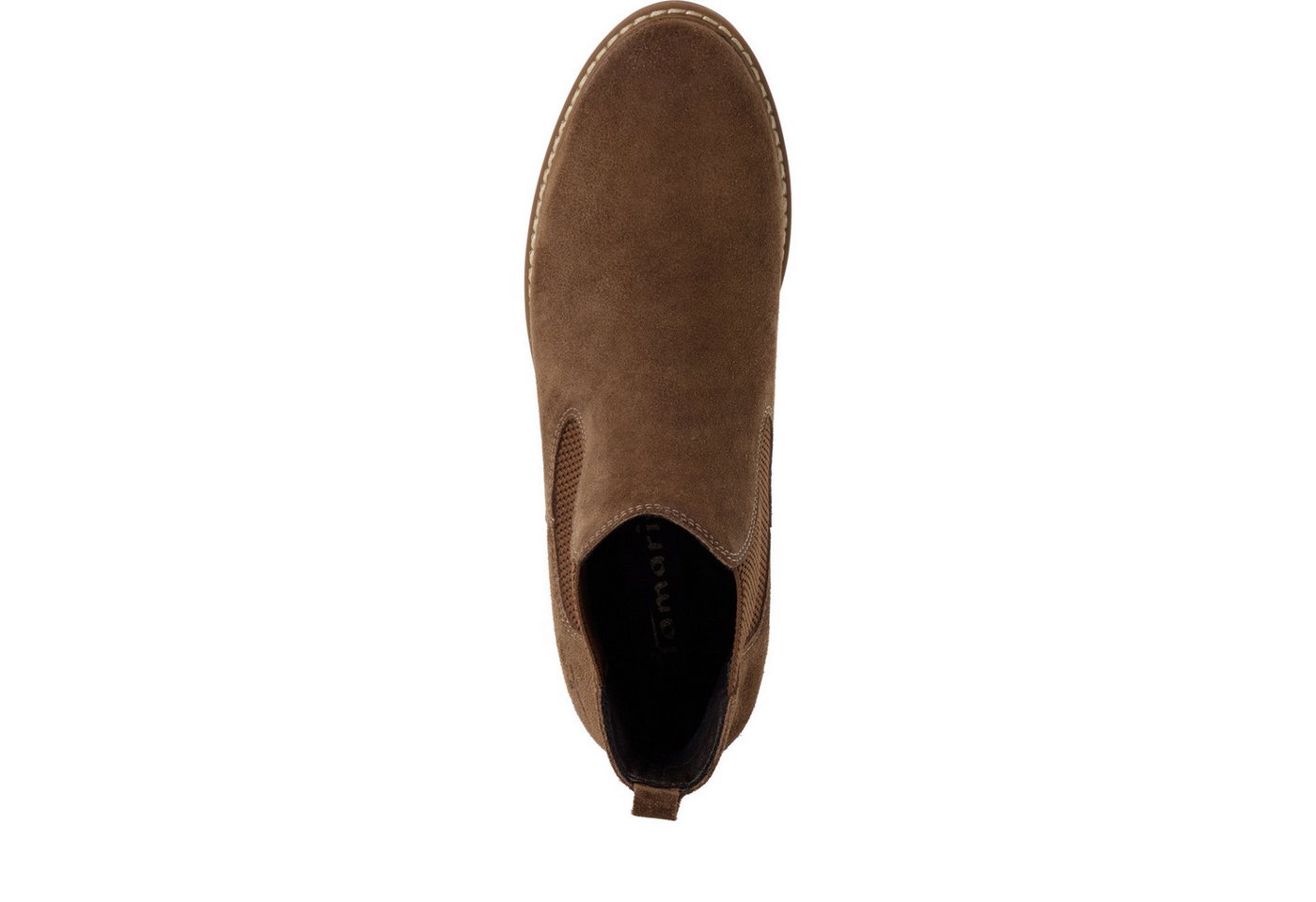 Tamaris Chelseaboots Blockabsatz, Stiefelette mit Anziehlasche, schmale Form – Bild 4 von 5