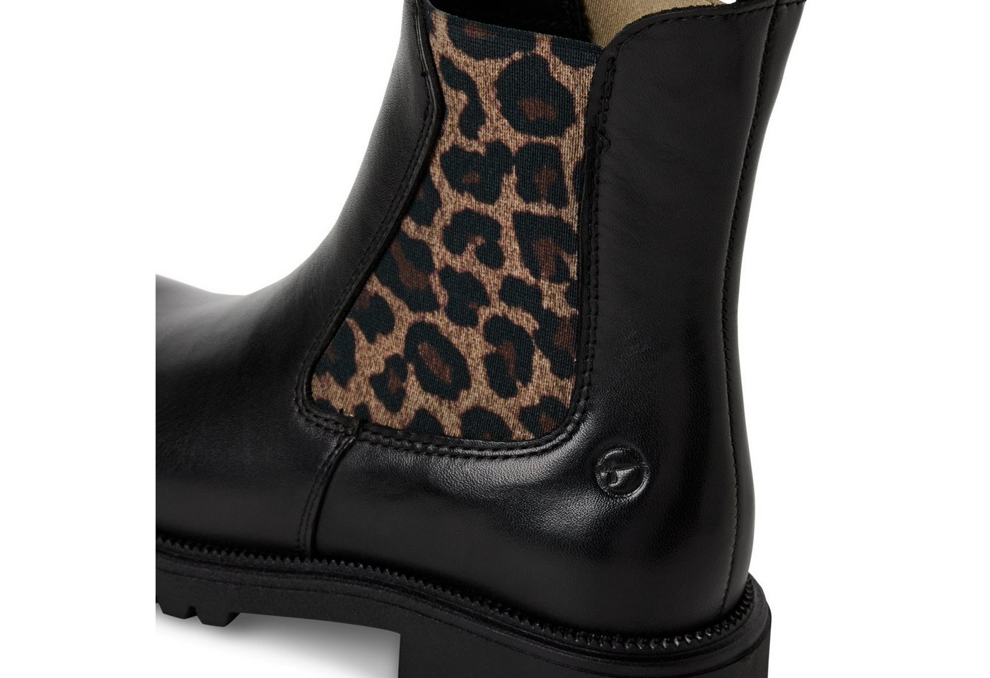 Tamaris Chelseaboots Blockabsatz, Schlupfboots mit beidseitigen Stretcheinsätzen – Bild 2 von 5