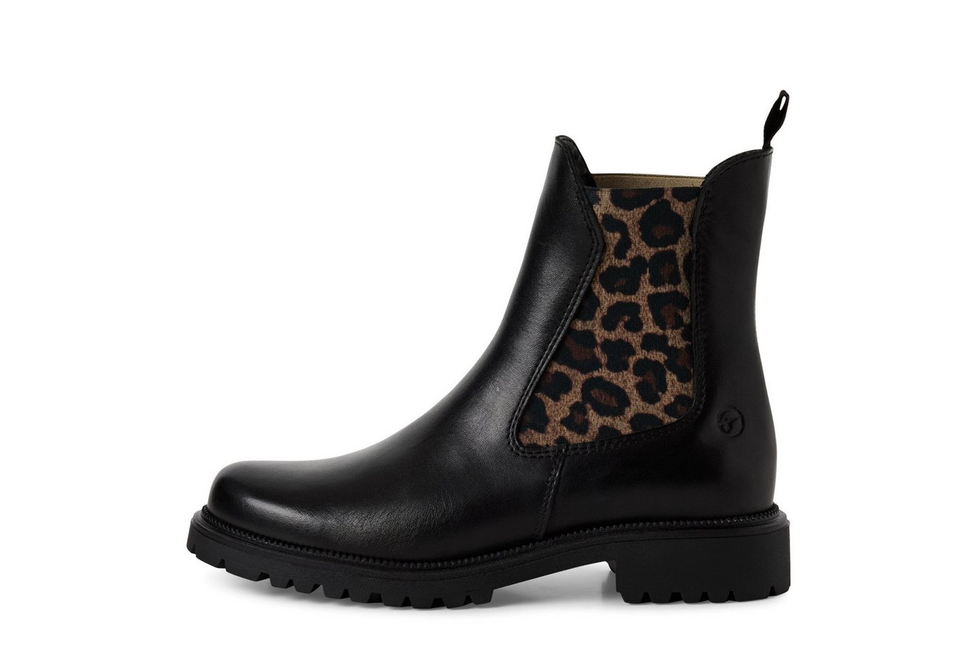 Tamaris Chelseaboots Blockabsatz, Schlupfboots mit beidseitigen Stretcheinsätzen – Bild 5 von 5