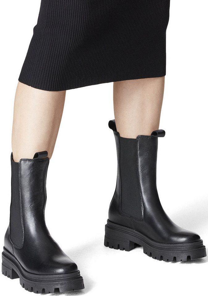 Tamaris Chelseaboots Blockabsatz, Schlupfboot, Chelseaboot für Damen – Bild 2 von 5