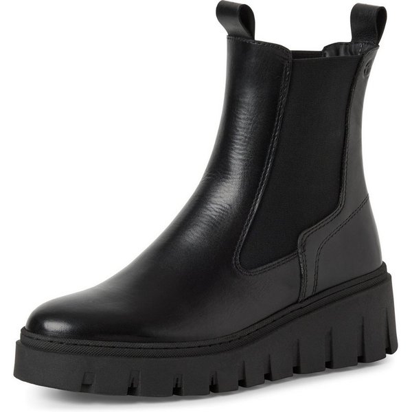 Tamaris Chelseaboots Stiefelette, Schlupfschuh mit T-Logoprägung