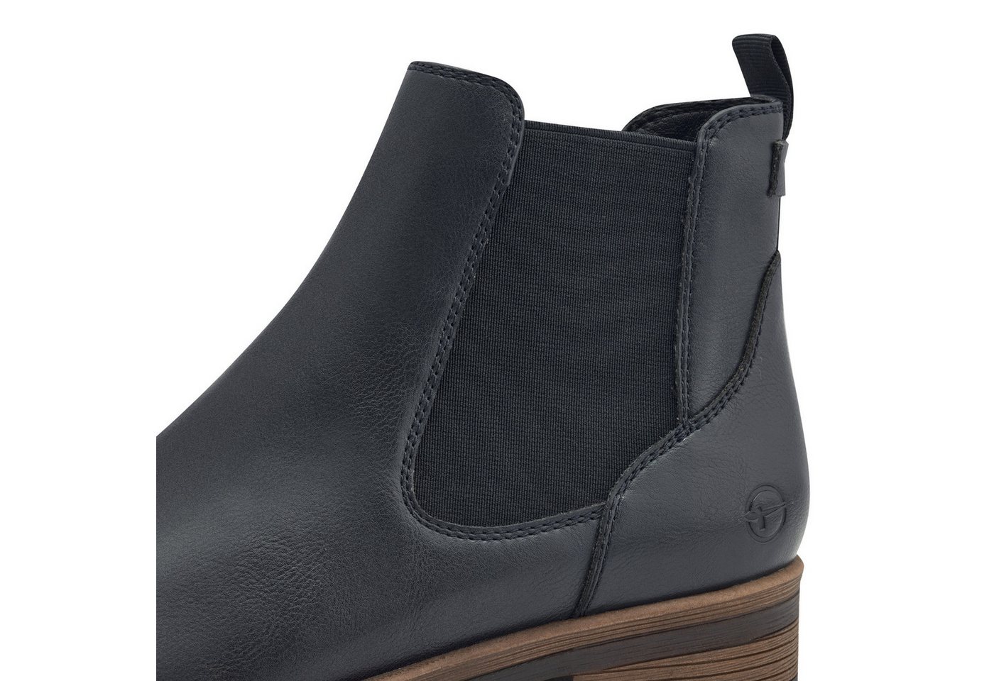 Tamaris Chelseaboots Stiefelette, Businessschuh mit beidseitigem Stretcheinsatz – Bild 3 von 5