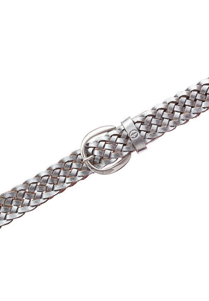Tamaris Flechtgürtel "Dana Silver" (1-St) mit moderner Flechtoptik, aus Leder, in jeder Länge schließbar – Bild 2 von 5