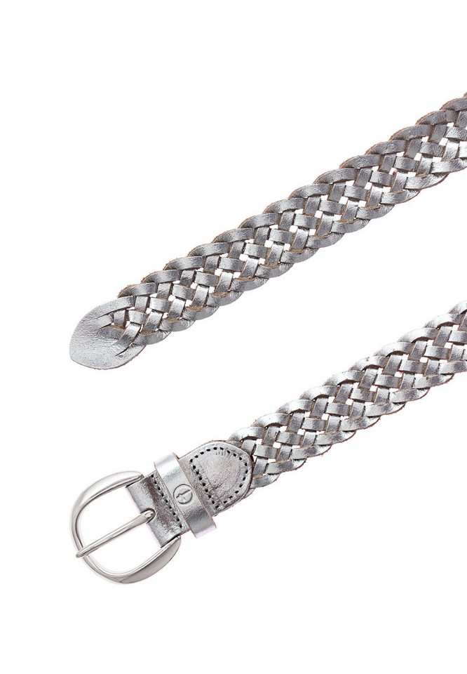 Tamaris Flechtgürtel "Dana Silver" (1-St) mit moderner Flechtoptik, aus Leder, in jeder Länge schließbar – Bild 3 von 5