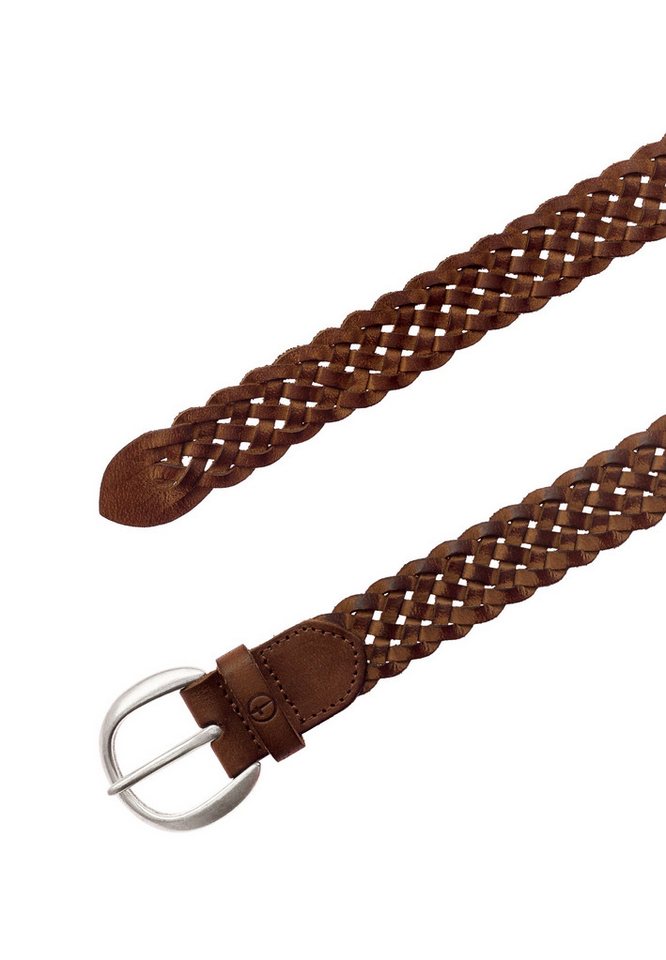 Tamaris Flechtgürtel "Dana Silver" mit individueller Längenverstellung, aus Rindsleder, 3 cm breit – Bild 3 von 5