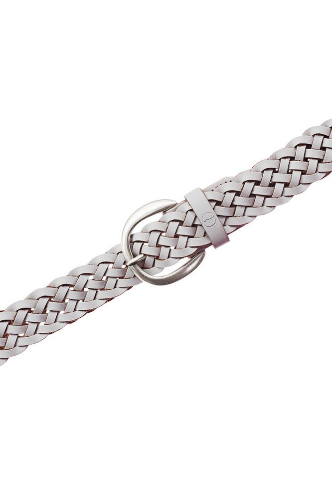 Tamaris Flechtgürtel "Dana Silver" mit individueller Längenverstellung, aus Rindsleder, 3 cm breit – Bild 2 von 5