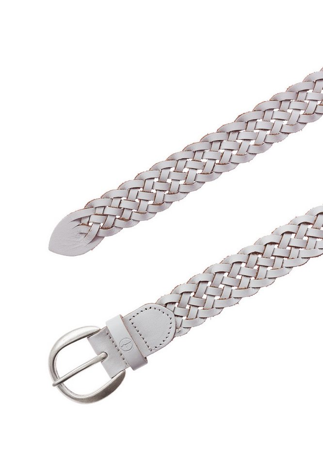 Tamaris Flechtgürtel "Dana Silver" mit individueller Längenverstellung, aus Rindsleder, 3 cm breit – Bild 3 von 5