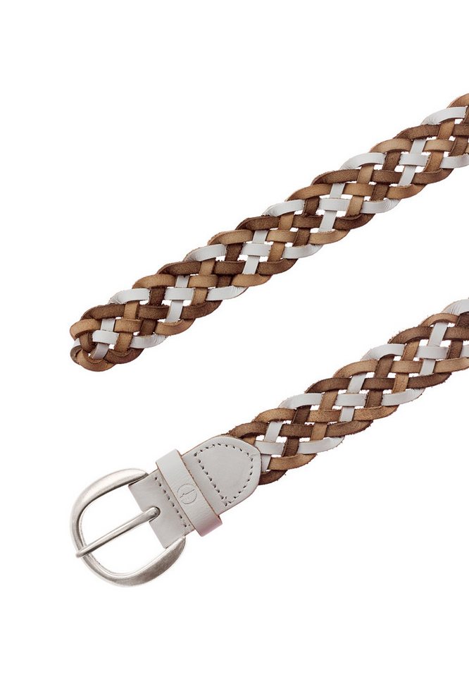 Tamaris Flechtgürtel "Dana Silver" mit individueller Längenverstellung, aus Rindsleder, 3 cm breit – Bild 3 von 5