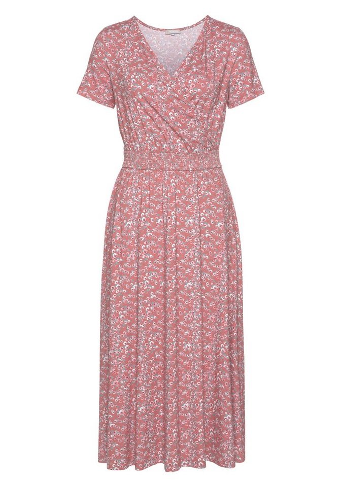 Tamaris Jerseykleid mit tailliertem Schnitt, aus fließender Viskose-Qualität in Midilänge – Bild 5 von 5