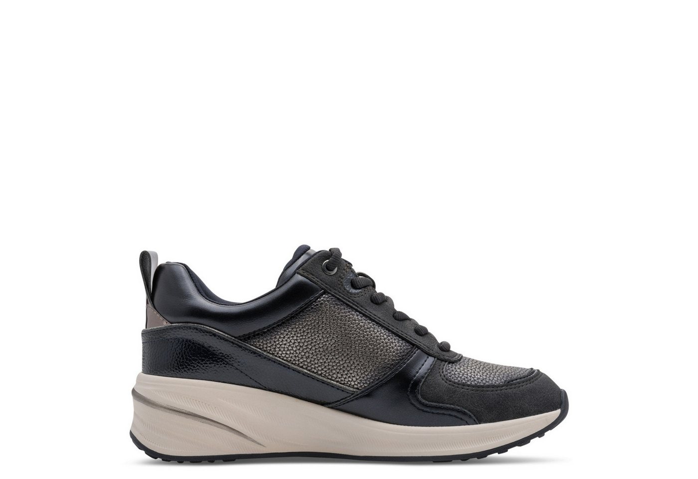Tamaris Keilsneaker Freizeitschuh, Schnürer in veganer Verarbeitung, schmale Form – Bild 3 von 5