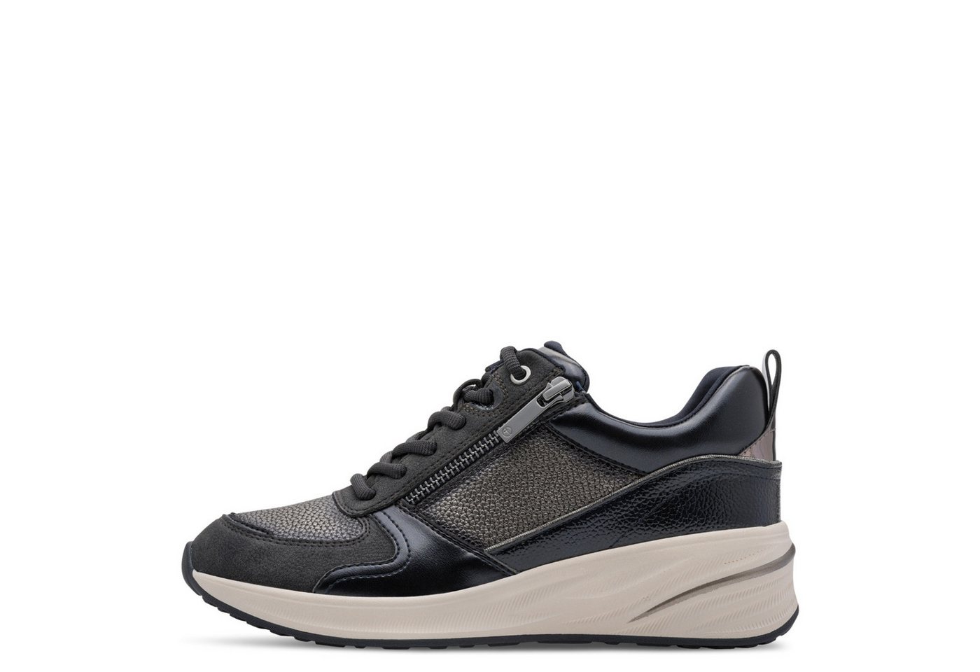 Tamaris Keilsneaker Freizeitschuh, Schnürer in veganer Verarbeitung, schmale Form – Bild 5 von 5
