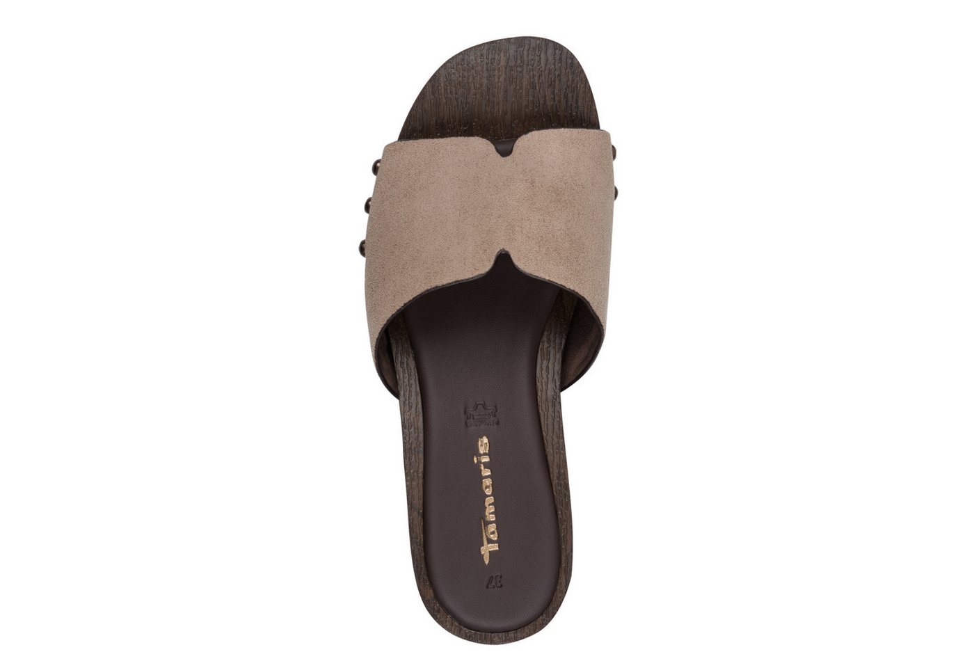 Tamaris Pantolette Blockabsatz, Sommerschuh, Schlüpfschuh mit aufgesetzten Nieten – Bild 5 von 5