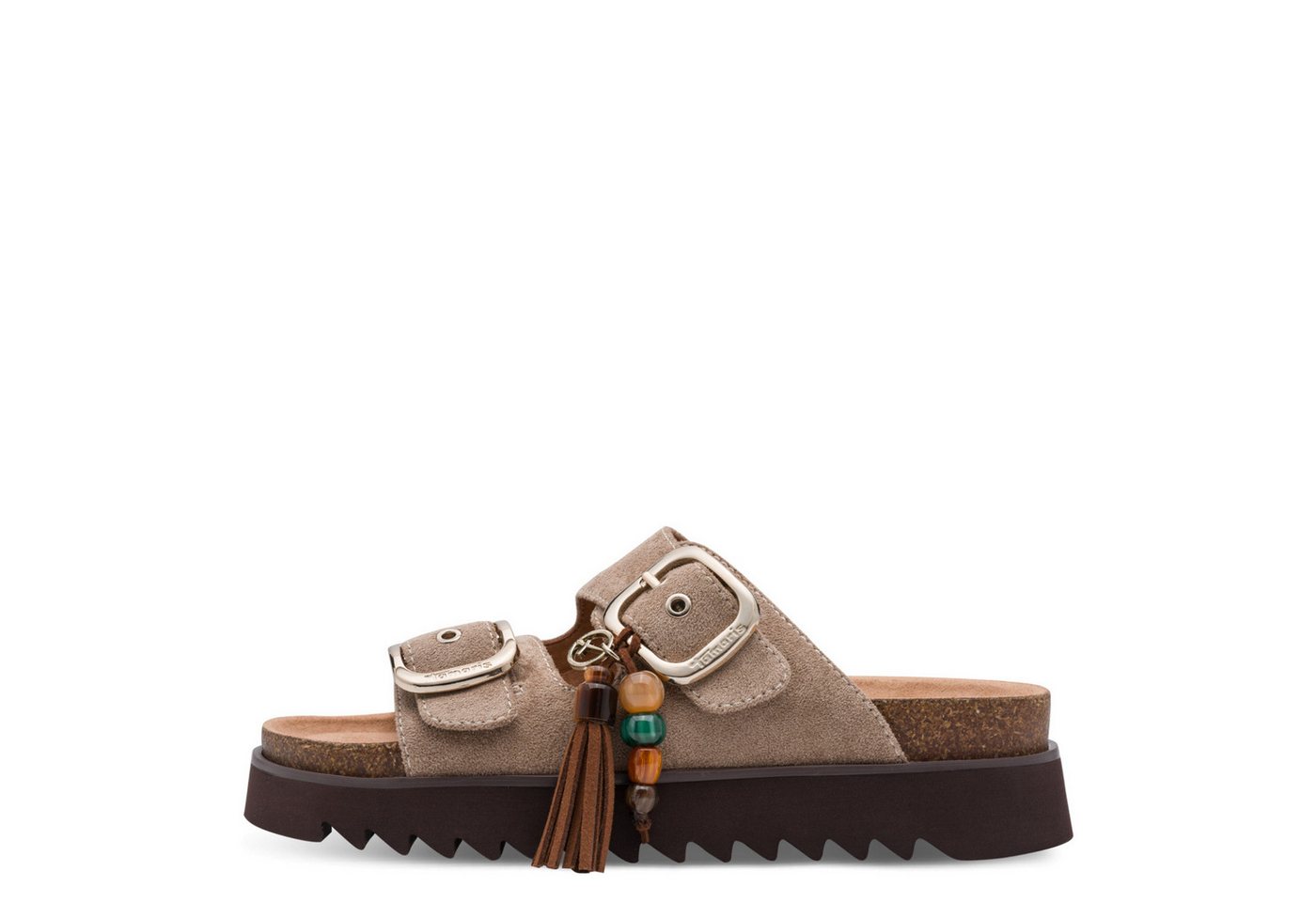 Tamaris Pantolette Sommerschuh, Schlupfschuh mit Anhänger und Zierperlen – Bild 3 von 5