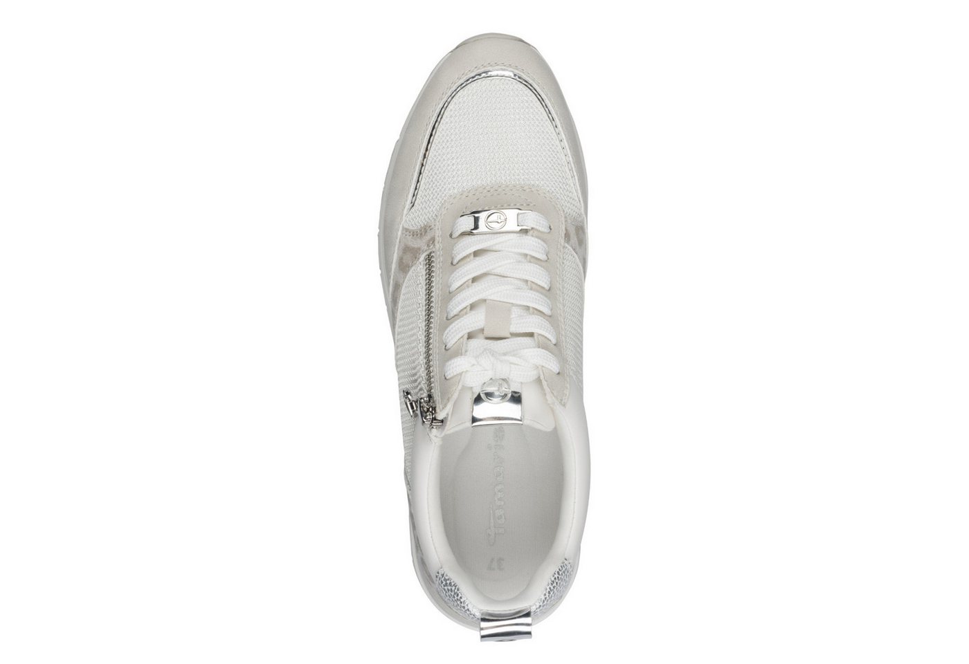 Tamaris Plateausneaker, Freizeitschuh, Schnürschuh, Halbschuh mit Reißverschluss außen – Bild 5 von 5