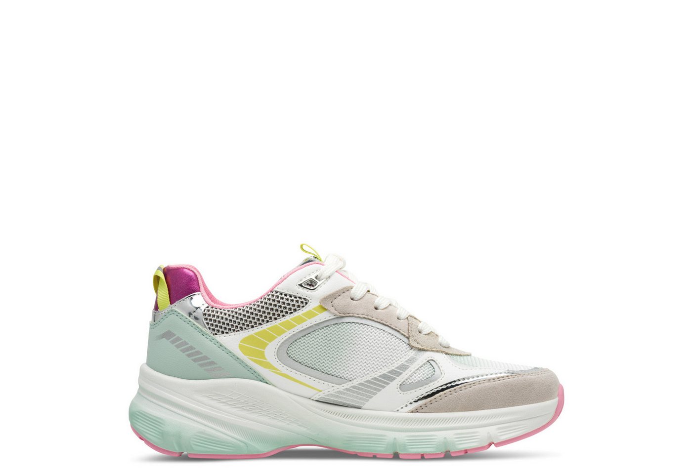 Tamaris Plateausneaker, Freizeitschuh, Halbschuh, Schnürschuh in farbenfrohen Design – Bild 4 von 5