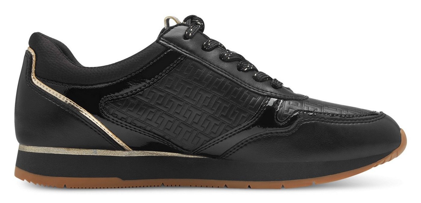 Tamaris Plateausneaker, Freizeitschuh, Halbschuh, Schnürschuh mit dezenten Metallic-Details – Bild 5 von 5