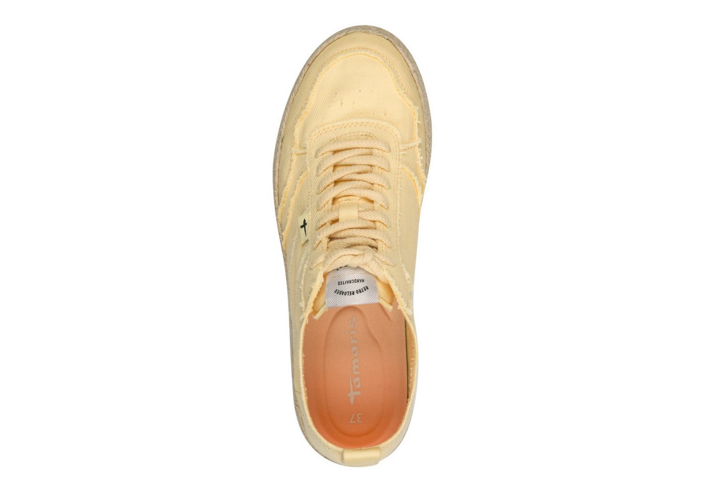 Tamaris Plateausneaker Freizeitschuh, Halbschuh, Schnürschuh mit Juterand – Bild 5 von 5