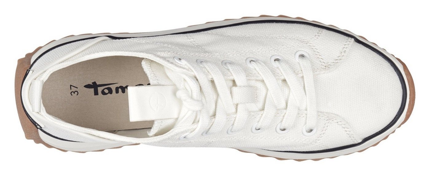 Tamaris Plateausneaker Freizeitschuh, Halbschuh, Schnürschuh in veganer Verarbeitung – Bild 5 von 5