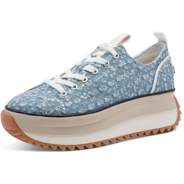 Tamaris Plateausneaker Freizeitschuh, Halbschuh, Schnürschuh in veganer Verarbeitung