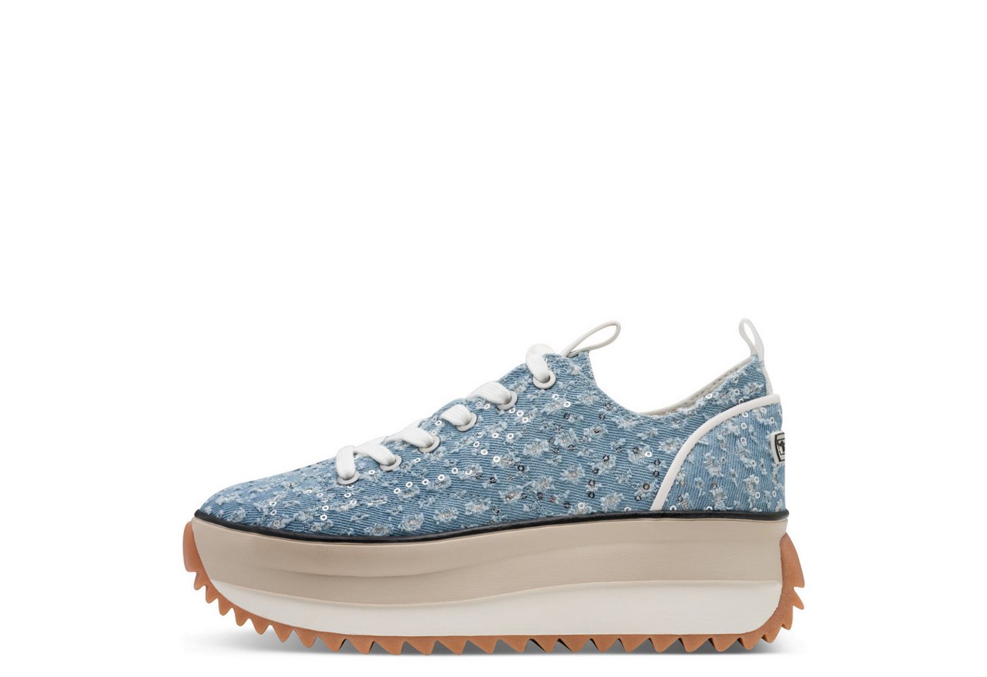Tamaris Plateausneaker Freizeitschuh, Halbschuh, Schnürschuh in veganer Verarbeitung – Bild 4 von 5