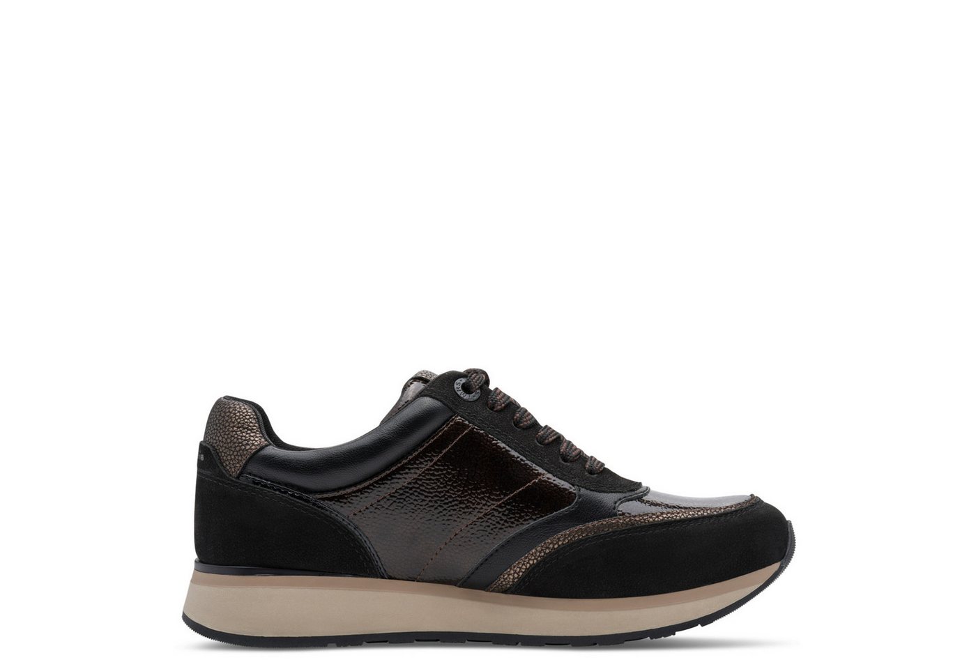 Tamaris Plateausneaker Halbschuh, Schnürschuh mit praktischem Außenreißverschluss – Bild 3 von 5