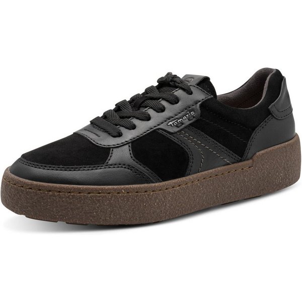 Tamaris Plateausneaker Halbschuh, Schnürschuh, Freizeitschuh mit seitlichem Label