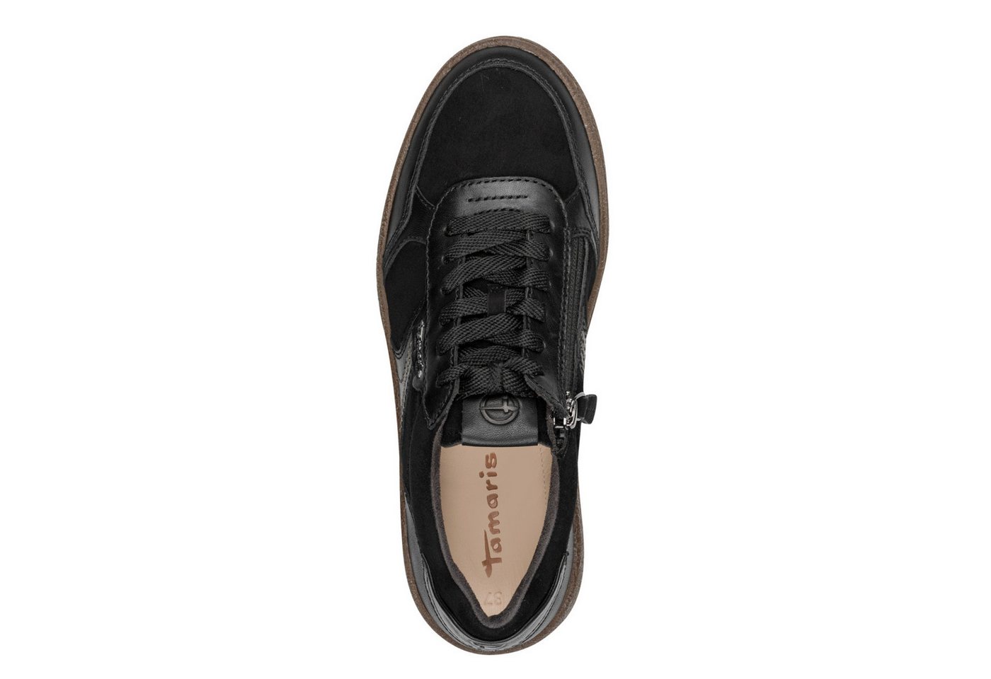 Tamaris Plateausneaker Halbschuh, Schnürschuh, Freizeitschuh mit seitlichem Label – Bild 5 von 5