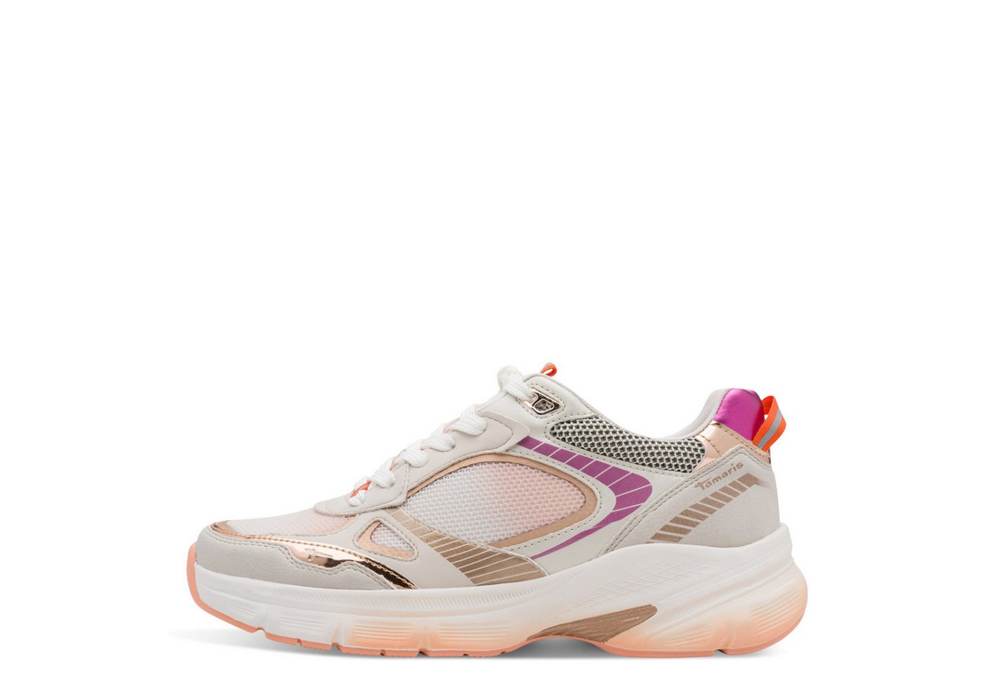 Tamaris Plateausneaker, Freizeitschuh, Halbschuh, Schnürschuh in farbenfrohen Design – Bild 4 von 5