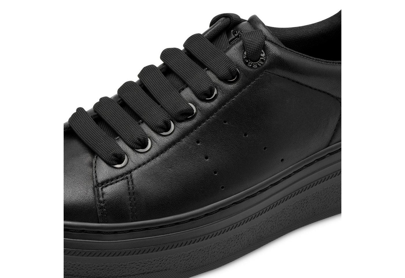 Tamaris Plateausneaker Schnürschuh, Halbschuh mit Schmucksteinen an der Ferse, Damensneaker – Bild 2 von 5